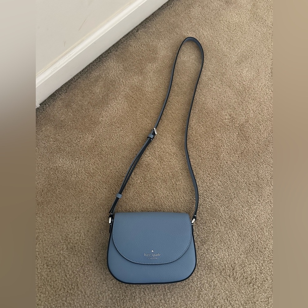 Kate Spade Slate Blue Crossbody Bag with Adjustable Strap